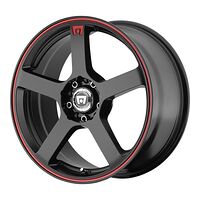 Statusfälgar MR116 Matte Black Red Racing Stripe 8x18 5/108/114,3 ET45 CB72,6 60°