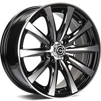 Statusfälgar Raven Black Front Polished 7x16 5/118 ET40 CB71,1 60°