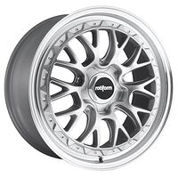 Statusfälgar RC155 GLOSS SILVER MACHINED 8,5x18 5/112 ET45 CB66,5 60°