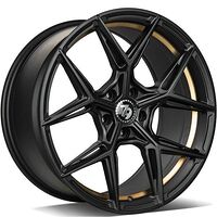 Statusfälgar SCF-B Black Matt Gold Inner Lip 8x18 5/112 ET35 CB66,6 60°