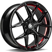 Statusfälgar SCF-B Black glossy red inner lip 8,5x19 5/120 ET30 CB72,6 60°