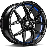 Statusfälgar SCF-B Black glossy blue inner lip 9,5x19 5/112 ET40 CB66,6 60°