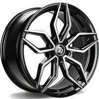 Statusfälgar SCF-D Black Front Polished 8x18 5/112 ET35 CB66,6 60°