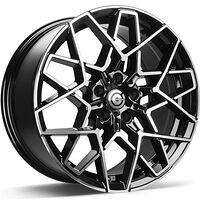 Statusfälgar Shield Black Front Polished 8x18 5/112 ET30 CB66,6 60°