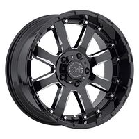 Black Rhino SIERRA GLOSS BLACK W/ MILLED SPOKES 10x22 5/139,7 ET-12 CB78,1 60°