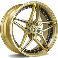 Statusfälgar SV-AR Gold Black lip milled black 8,5x19 5/112 ET35 CB66,6 60°