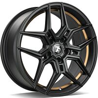 Statusfälgar SV-B Black Matt Gold Inner Lip 8x18 5/112 ET35 CB66,6 60°