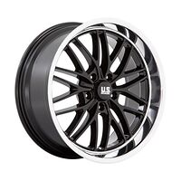Statusfälgar U138 SANTA CRUZ GLOSS BLACK W/ DIAMOND CUT LIP 8,5x20 5/120,65 ET6 CB72,6 60°
