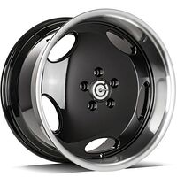 Statusfälgar Vintage Black Glossy Lip Polished 9,5x18 5/112 ET35 CB66,6 60°